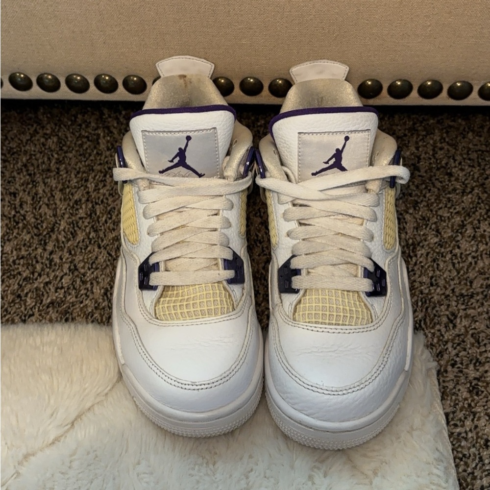 Metallic Purple Jordan 4s